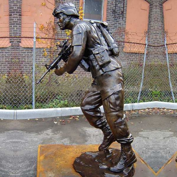 Bronze Soldier Statue Sculpture