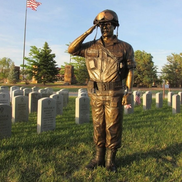 Bronze Soldier Statue Sculpture