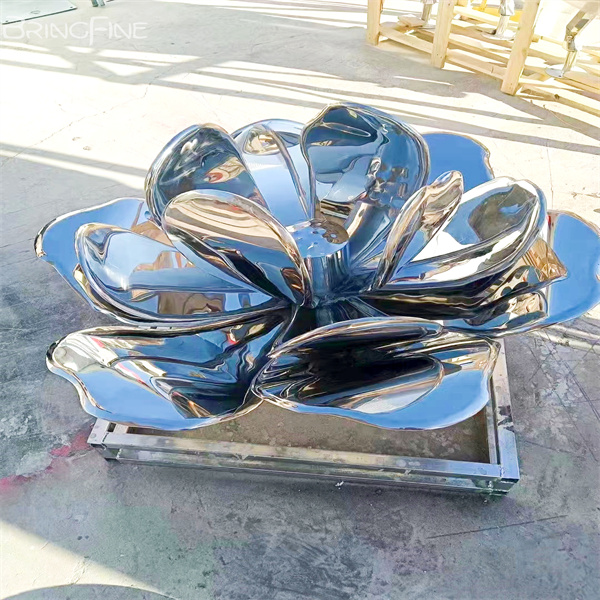 Stainless Steel Flower Sculpture