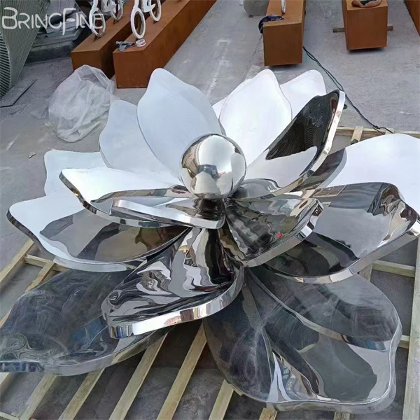 Stainless Steel Flower Sculpture