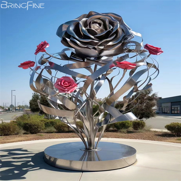 Stainless Steel Flower Sculpture