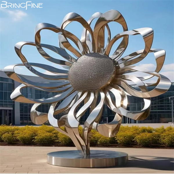 Stainless Steel Flower Sculpture