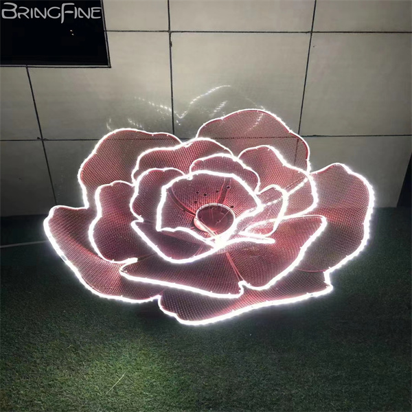 Stainless Steel Flower Sculpture