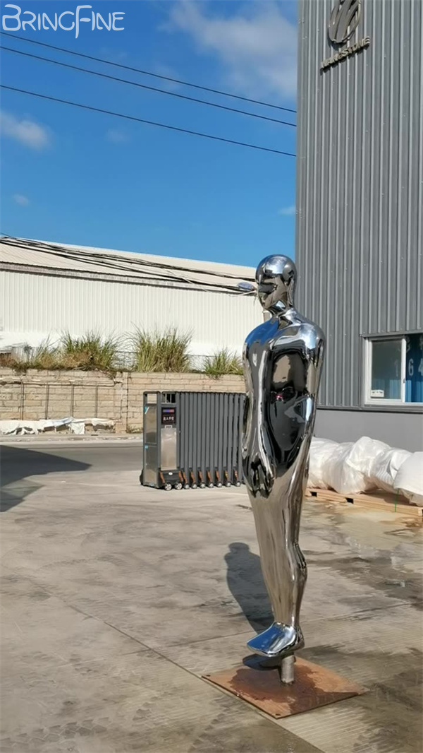 Stainless Steel Figure Sculpture