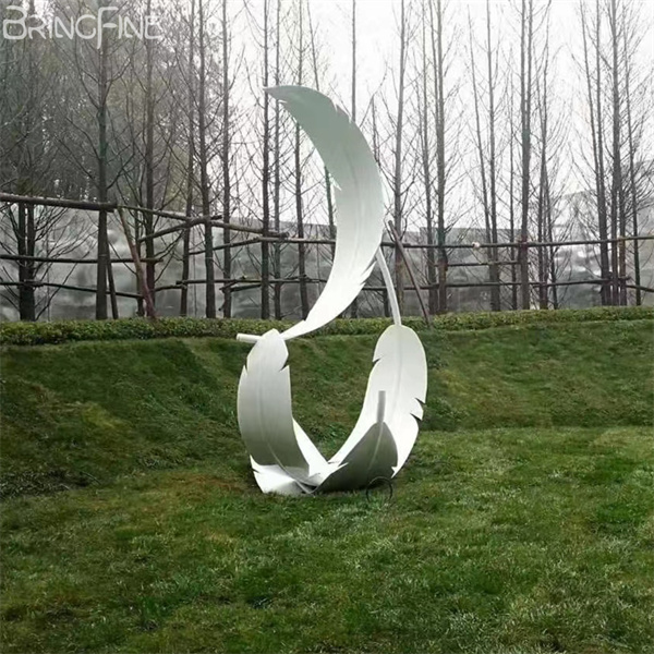 Stainless Steel Feather Sculpture