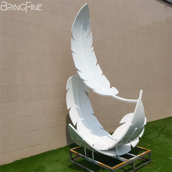 Stainless Steel Feather Sculpture