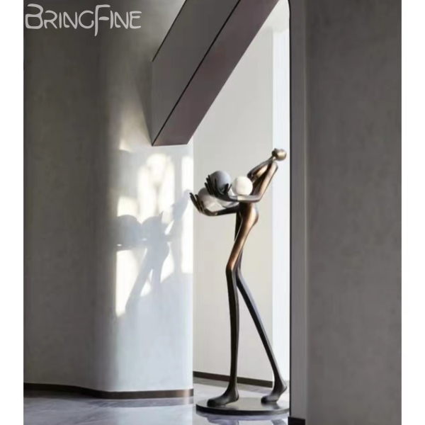  Fiberglass Floor Lamp Sculpture