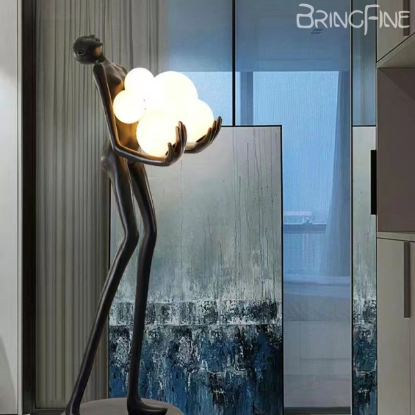  Fiberglass Floor Lamp Sculpture