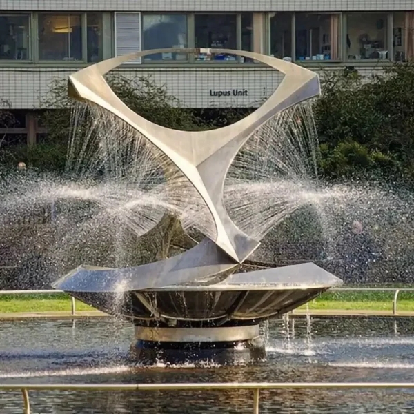 Stainless Steel Water Fountain Sculpture