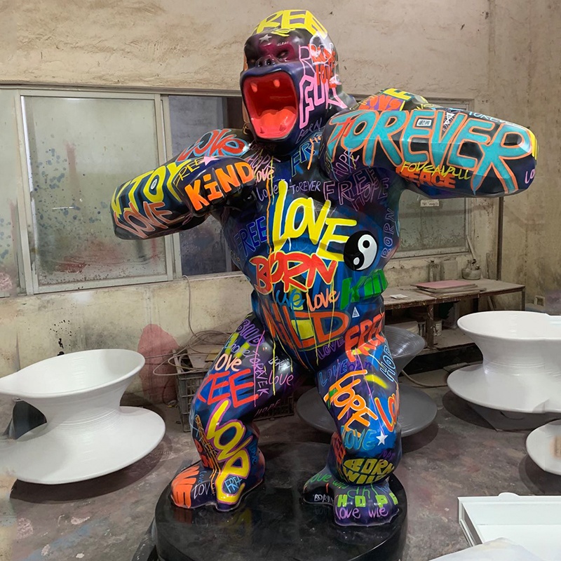 Fiberglass Gorilla sculpture