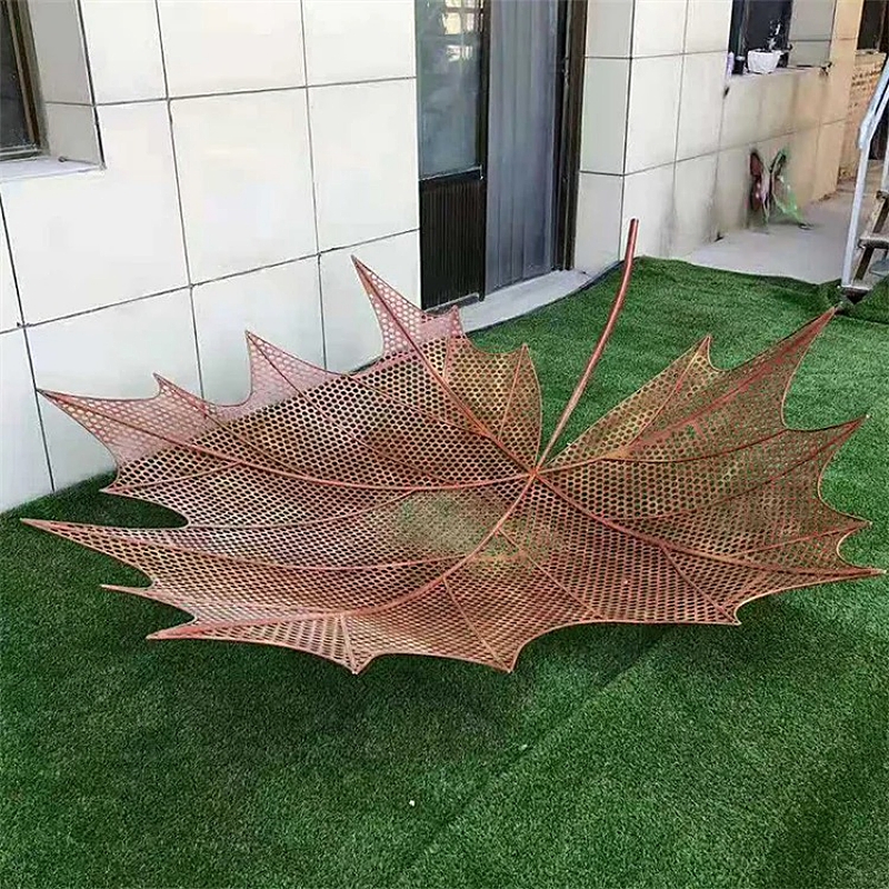 Hollow Stainless Steel Leaf Sculpture