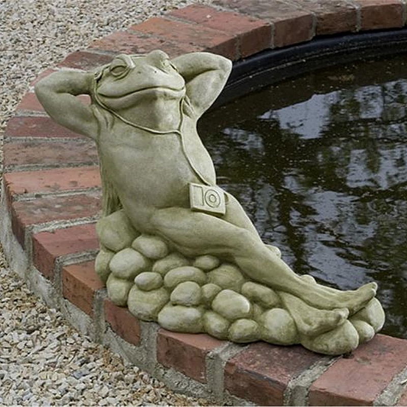 Bronze Frog Sculpture