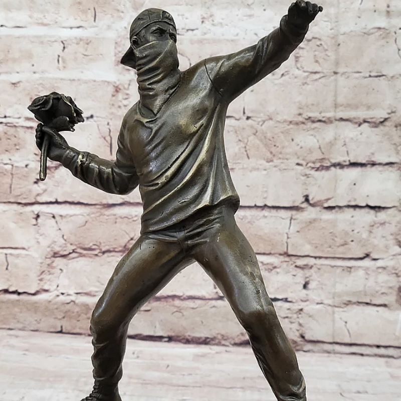 Bronze Banksy Sculpture