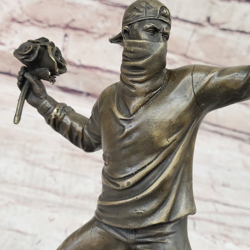 Bronze Banksy Sculpture