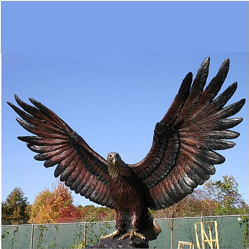 Bronze Eagle Sculpture