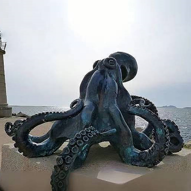 Bronze Octopus Sculpture