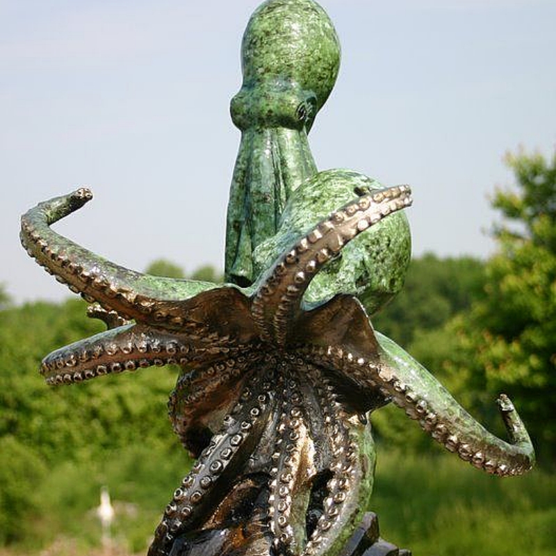 Bronze Octopus Sculpture