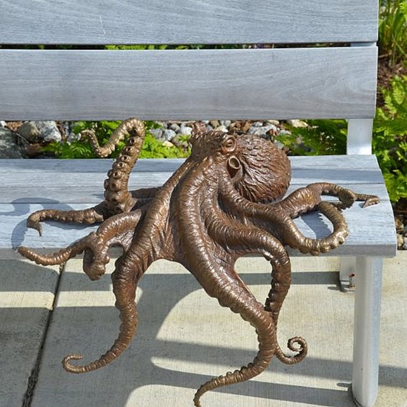 Bronze Octopus Sculpture