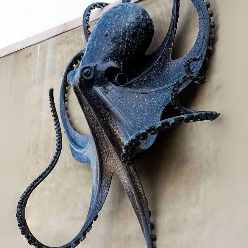 Bronze Octopus Sculpture