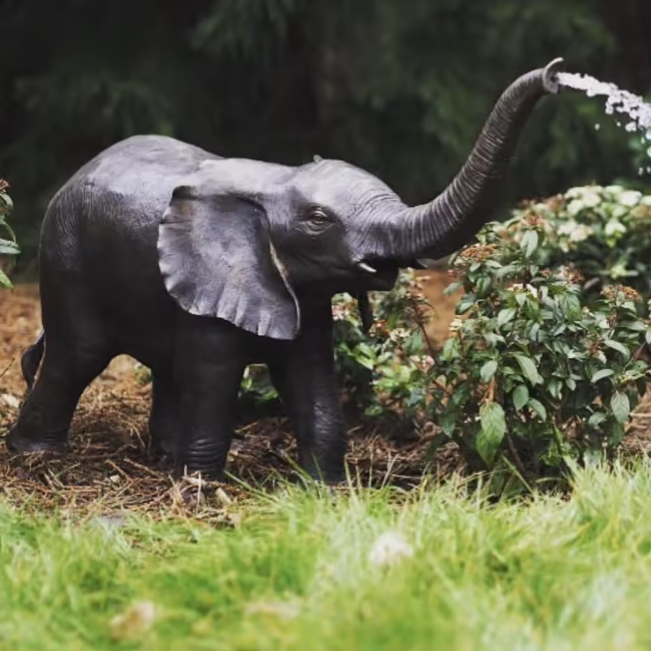 Bronze Elephant Water Fountain