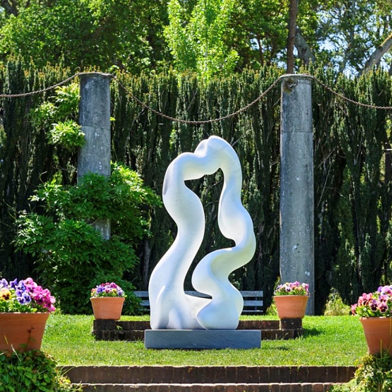 Modern Art Hand Carved Abstract Stone Marble Statue Sculpture