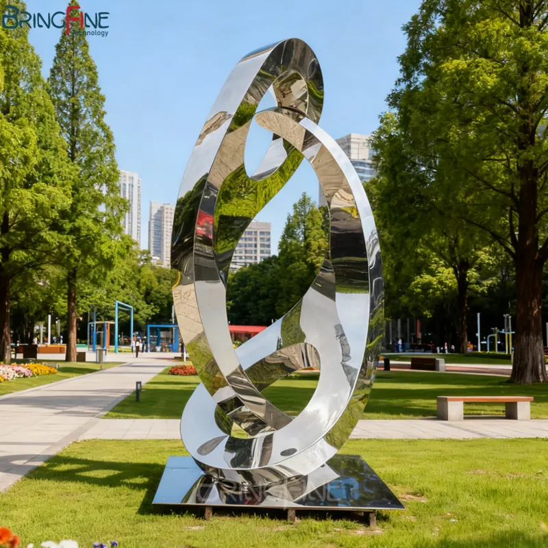 Stainless Steel Water Drop Statue