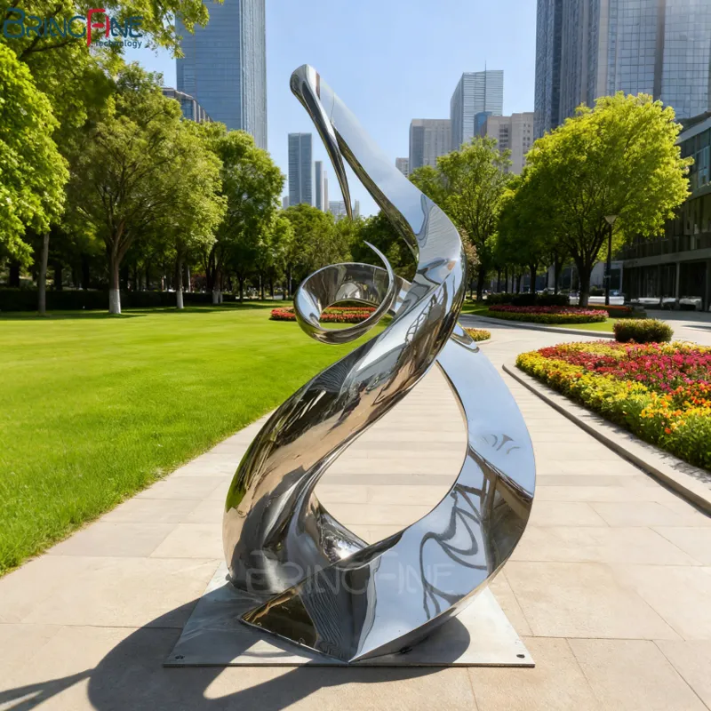 Stainless Steel Water Drop Statue