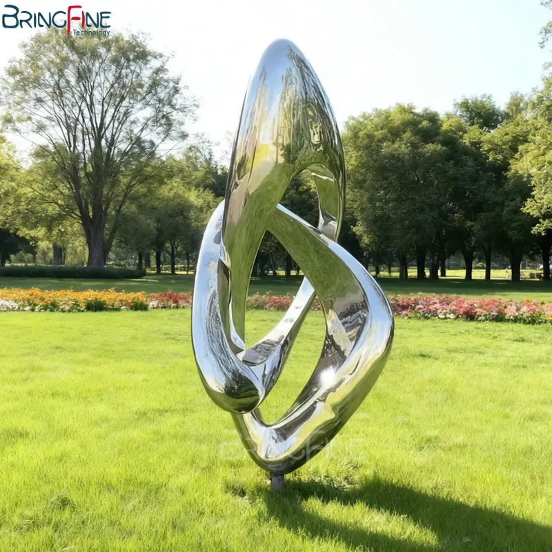 Stainless Steel Water Drop Statue