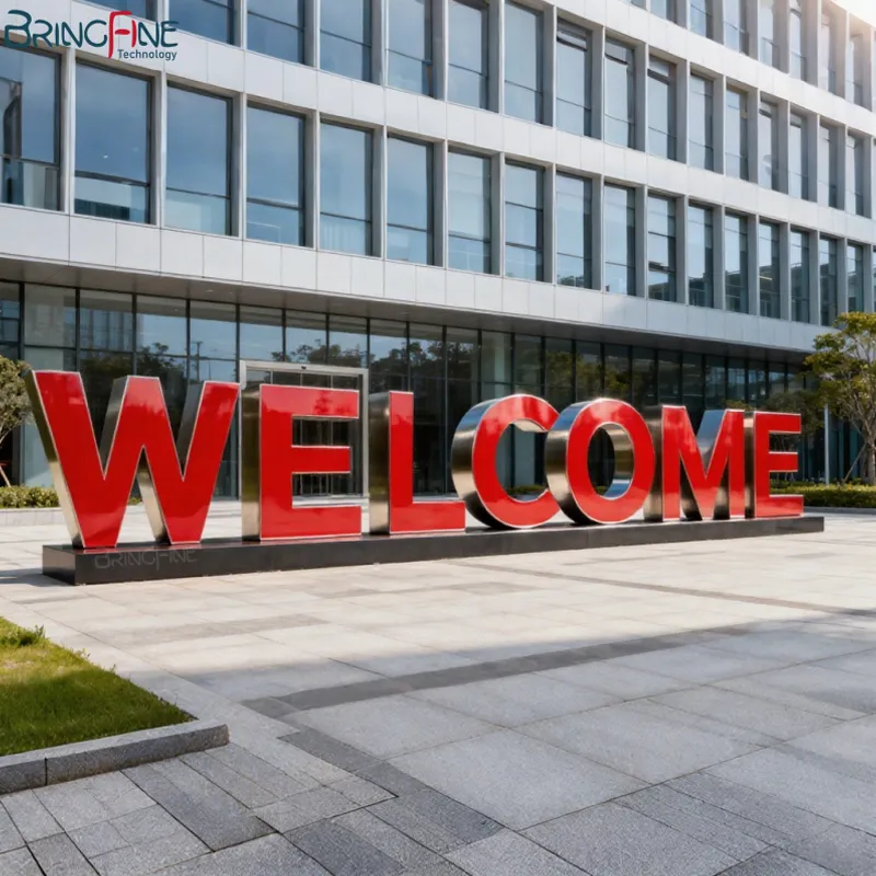 Stainless Steel Letter Sculpture