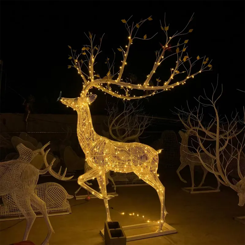 Wire Deer Sculpture