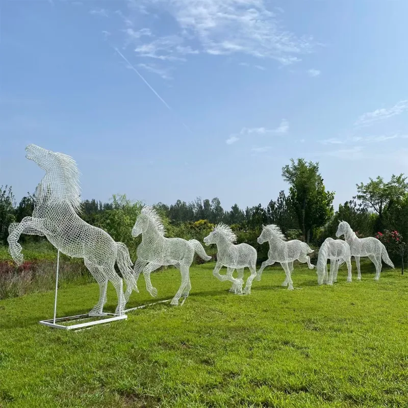 Wire Horse Sculpture