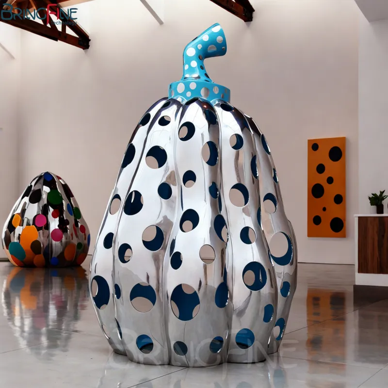 Stainless Steel Pumpkin Sculpture