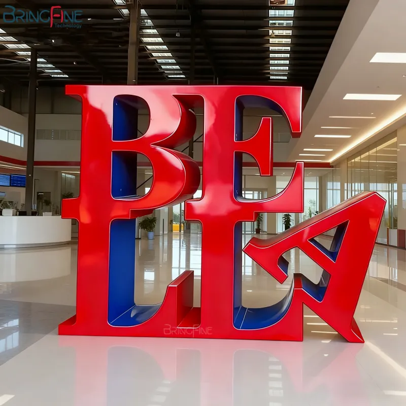 Stainless Steel Letter Sculpture