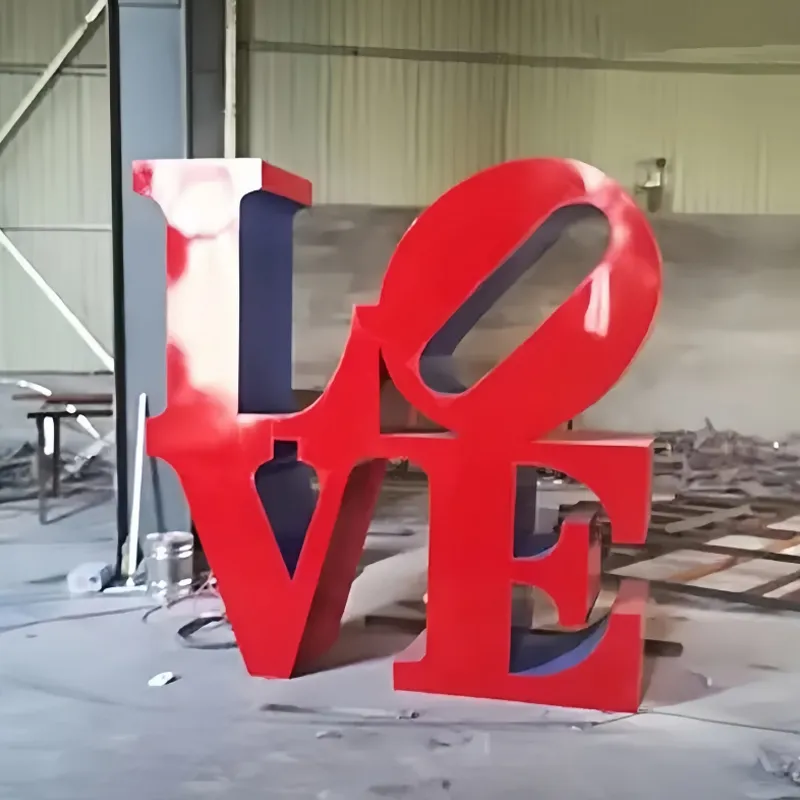 Stainless Steel Sculpture Love