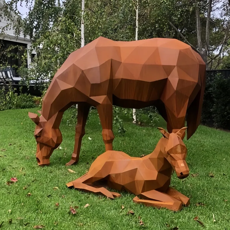 Corten Steel Animal Statue