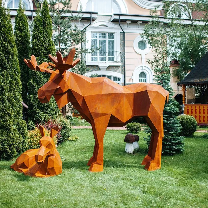Corten Steel Animal Statue