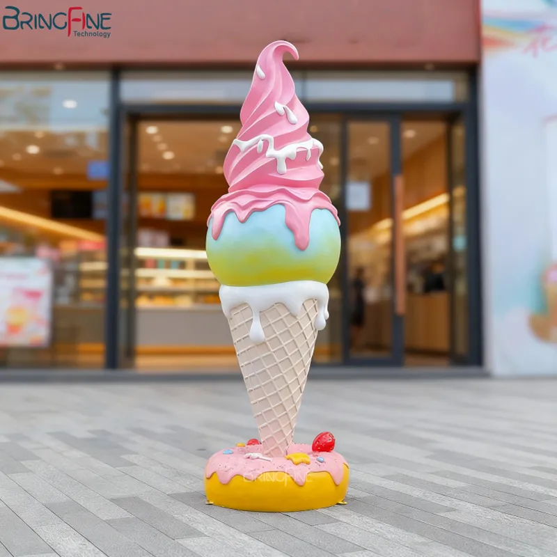 Large Fiberglass Ice Cream Statue