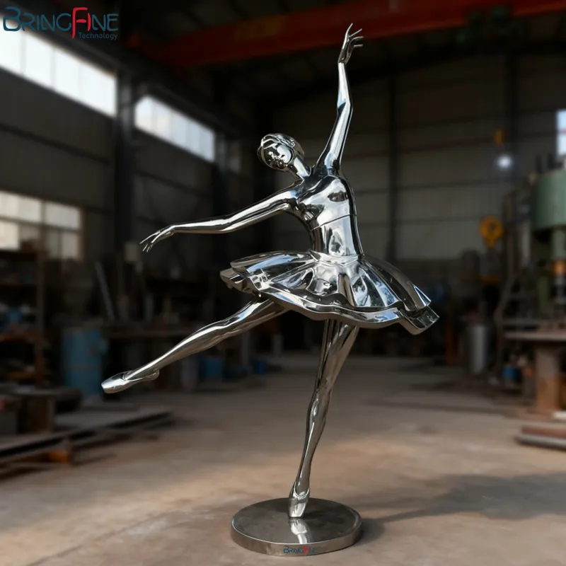 Stainless Steel Dancing Figure Sculpture