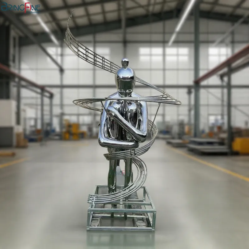 Stainless Steel Dancing Figure Sculpture