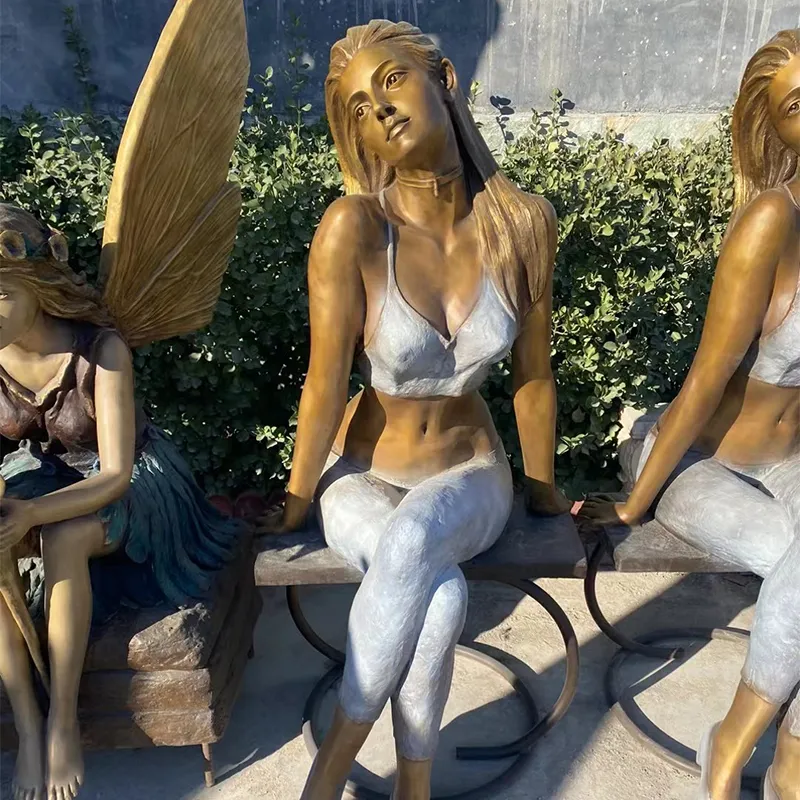 Bronze Girl Statue
