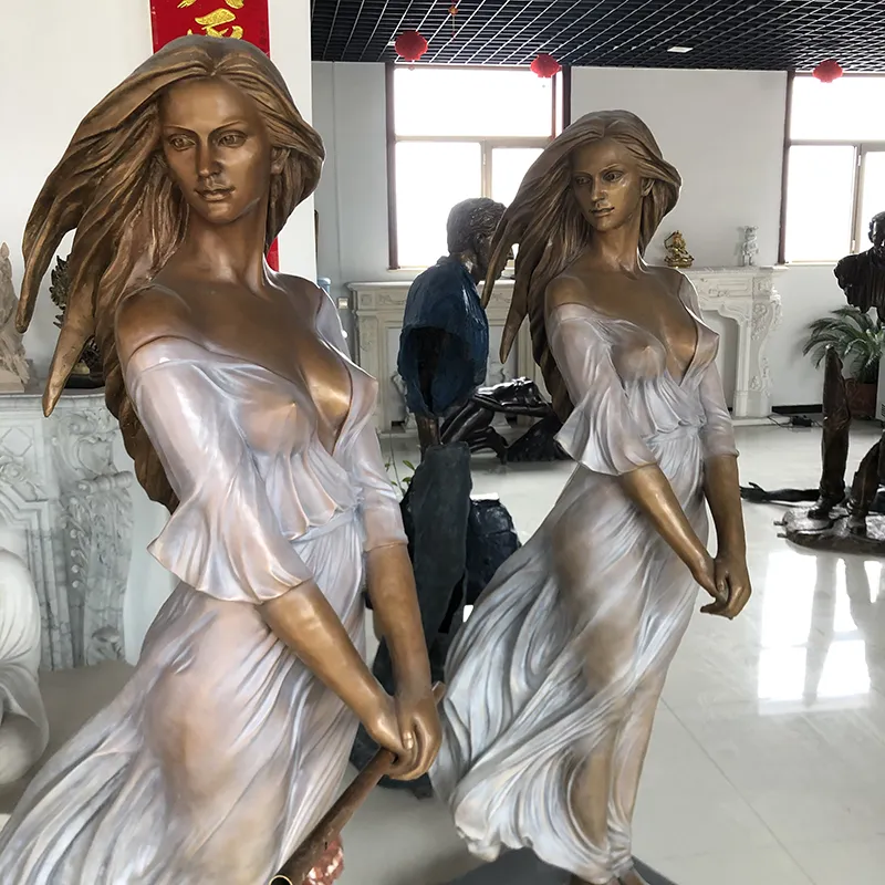 Bronze Girl Statue