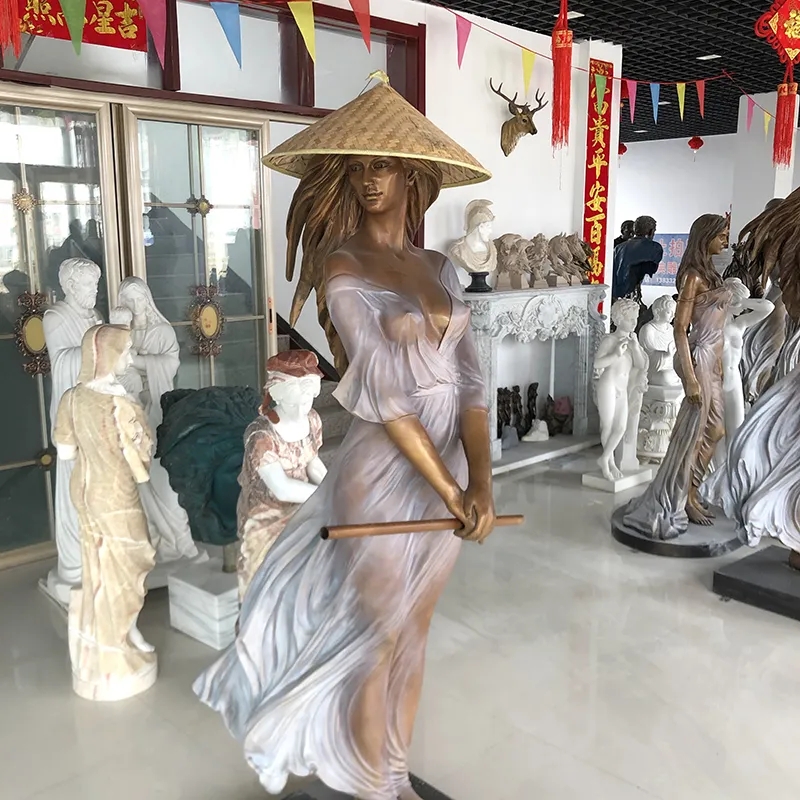 Bronze Girl Statue