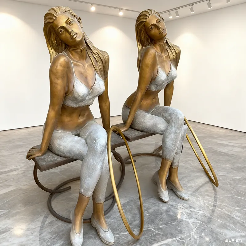 Bronze Girl Statue