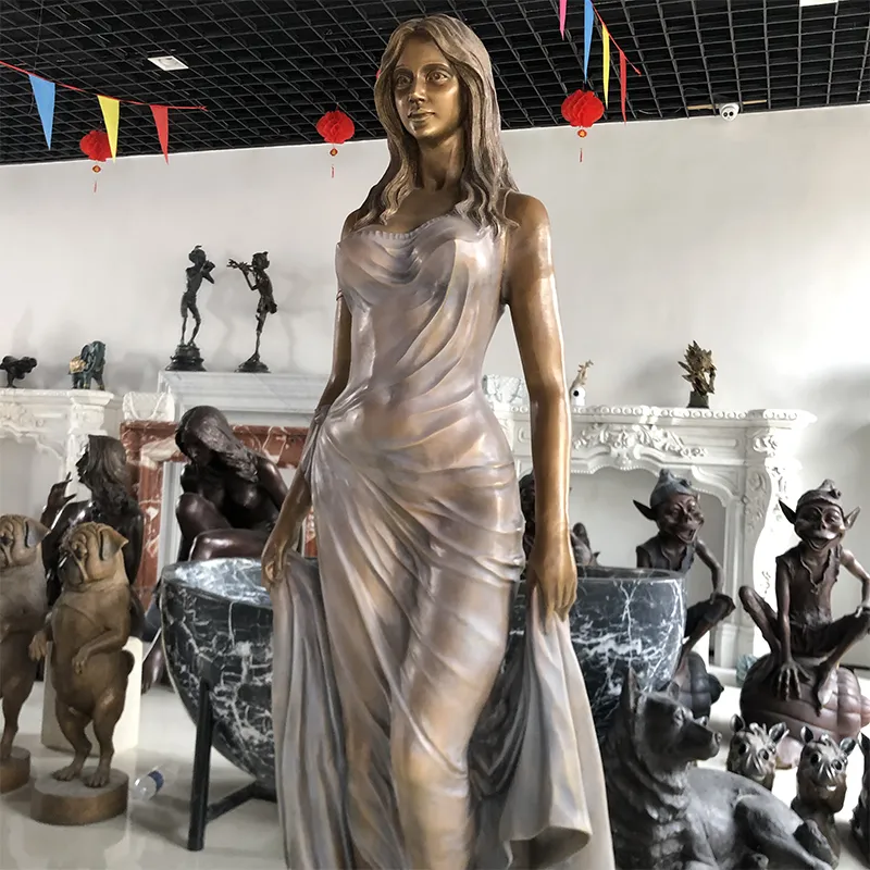 Bronze Girl Statue