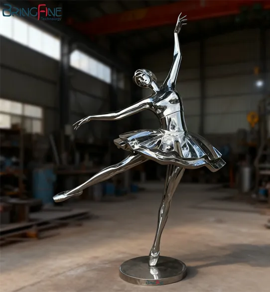 Girl Stainless Steel Sculpture