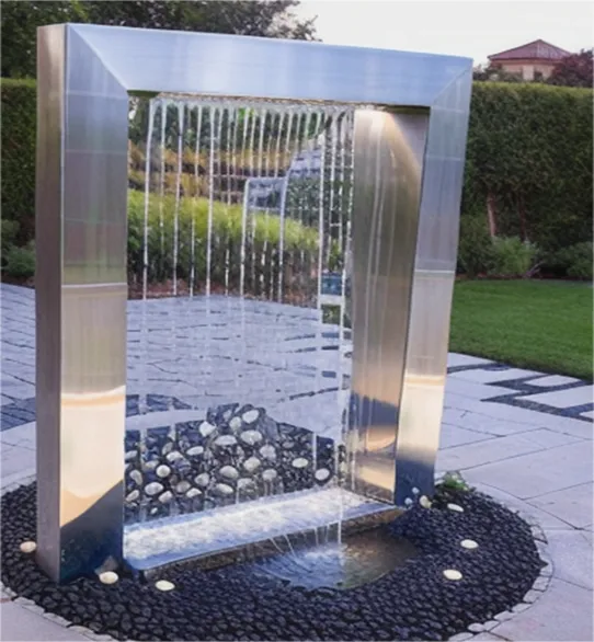 Stainless Steel Fountain Sculpture