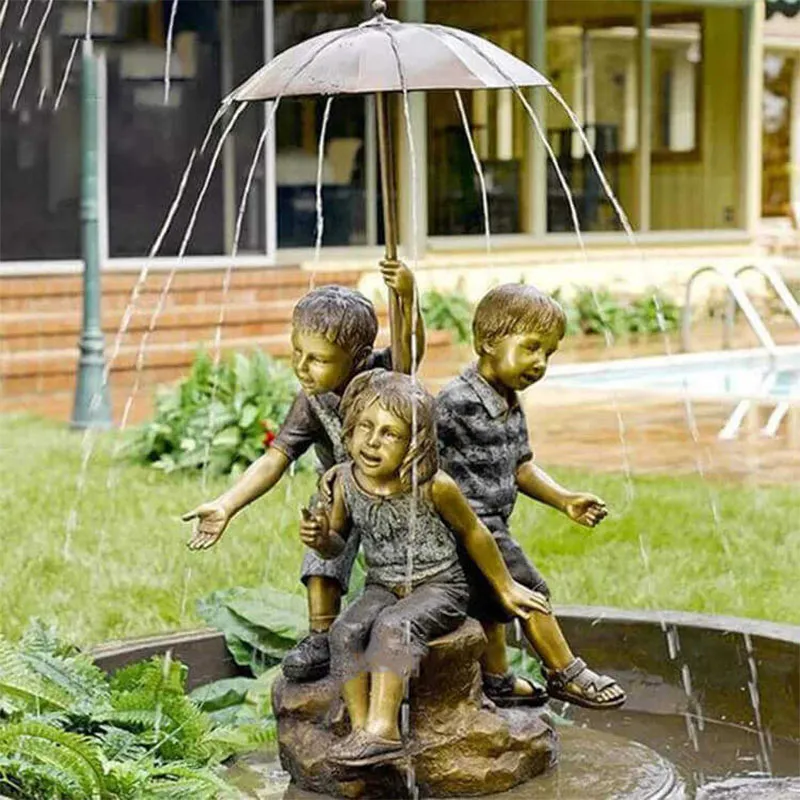 Bronze Children Sculpture Fountain Manufacturer