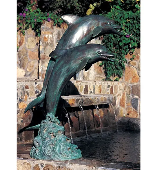 Bronze Dolphin Fountain