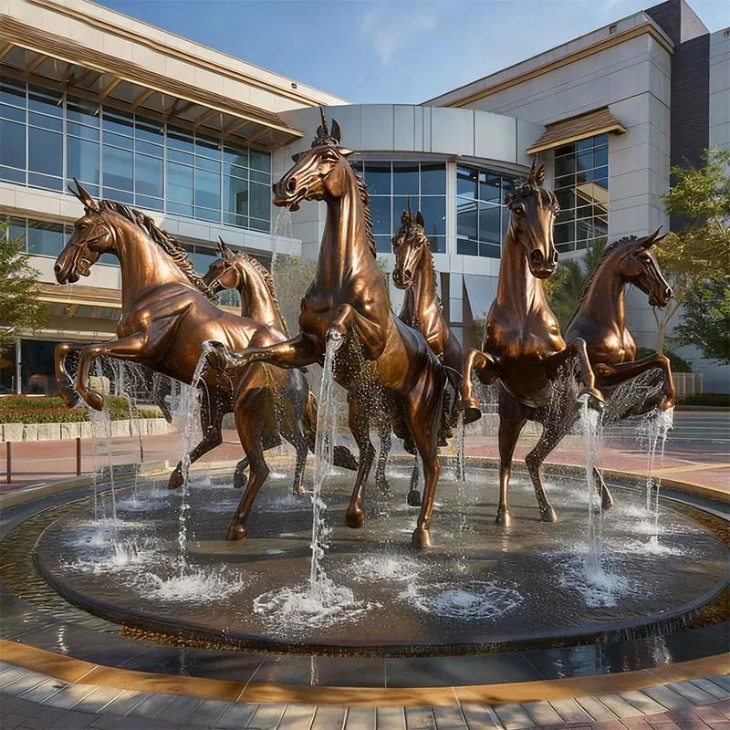 Bronze Horses Fountain Supplier