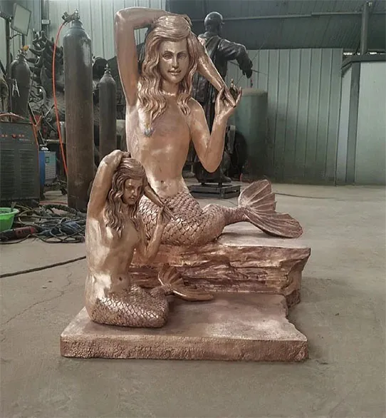 Bronze Mermaid Fountain